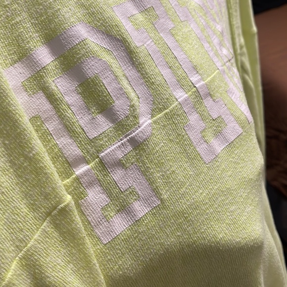 Neon Yellow Sz M PINK pullover - Picture 3 of 4